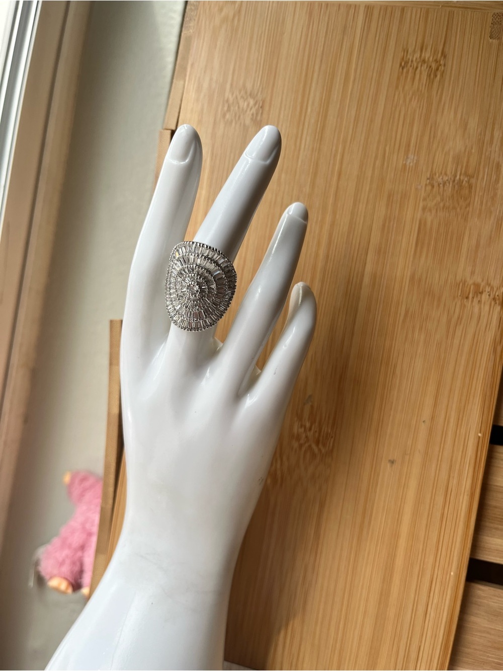 Statement Sterling Silver Oval Cocktail Ring - Women's Jewelry